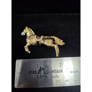 Vintage Horse Brooch, ‎ New, With Crystals